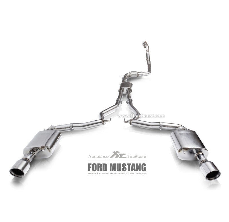 FI Exhaust Valvetronic Cat-back system For Ford Mustang MK6 | 2.3T Ecoboost | Dual Tips | 2015+ Cat Back Exhaust System