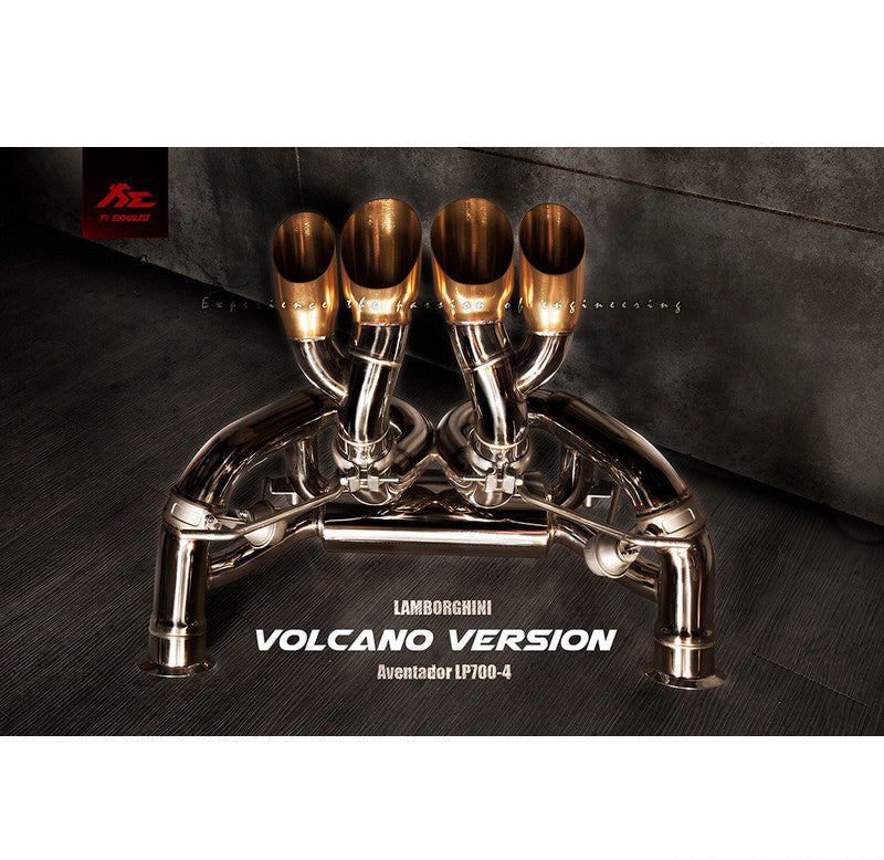 FI Exhaust Valvetronic Cat-Back System For Lamborghini Aventador LP700-4 Volcano 2011-2015 Cat Back Exhaust System
