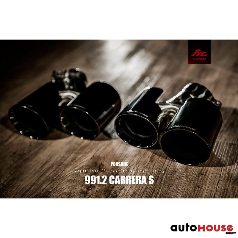 FI Exhaust Valvetronic Cat-Back System For Porsche 991.2 Carrera S 2017-2019 ’Catless Downpipe + Valvetronic Muffler