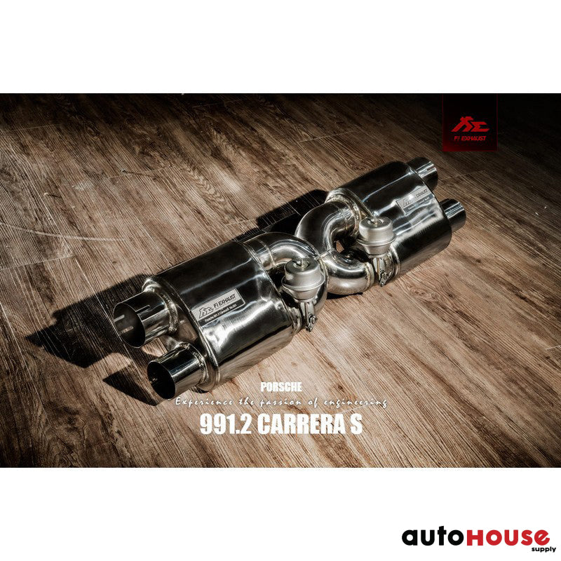 FI Exhaust Valvetronic Cat-Back System For Porsche 991.2 Carrera S 2017-2019 ’Catless Downpipe + Valvetronic Muffler