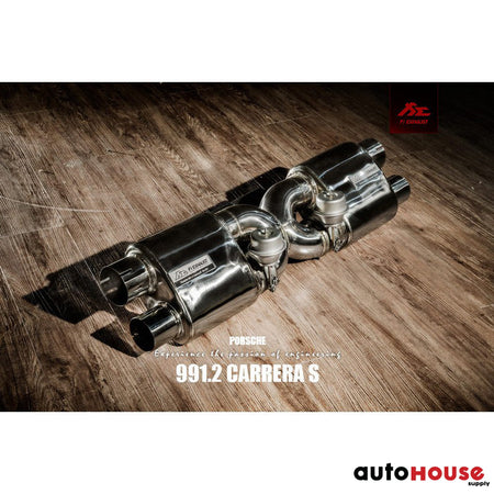 FI Exhaust Valvetronic Cat-Back System For Porsche 991.2 Carrera S 2017-2019 ’Catless Downpipe + Valvetronic Muffler
